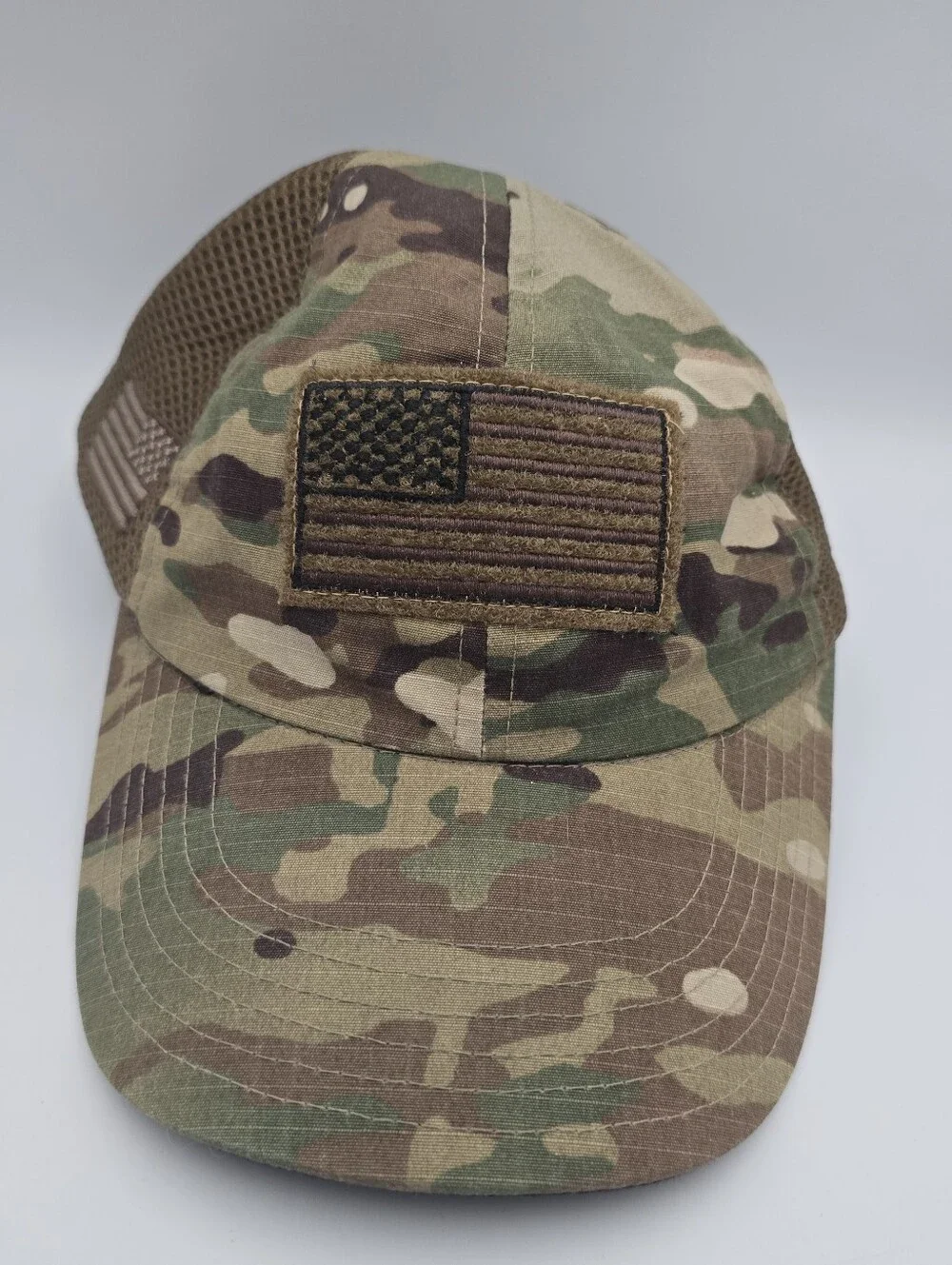 Unbranded Made In USA American Flag Camo Adjustable Snapback Hat